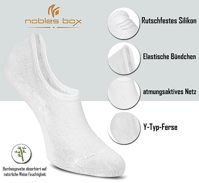 NoblesBox Kurzsocken No-Show Socken (Box, 6-Paar) günstig online kaufen