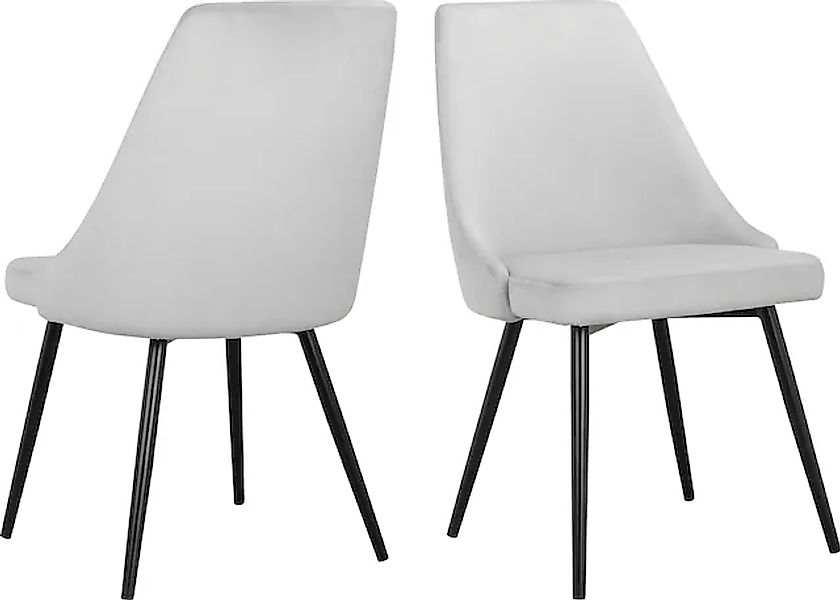 INOSIGN Esszimmerstuhl "Malio", (Set), 2 St., Veloursstoff, eleganter Stuhl günstig online kaufen