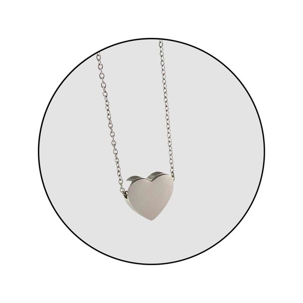 GOLDKLEIN Edelstahlkette Edelstahl Schmuck Herz Halskette, günstig online kaufen