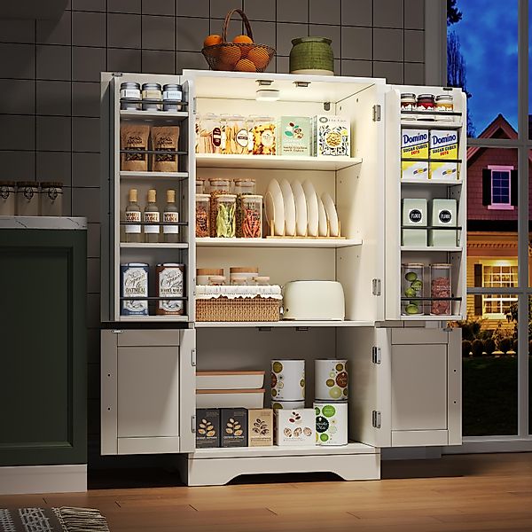 REDOM Sideboard Modernes Küchenschrank (mit LED-Sensorlicht günstig online kaufen