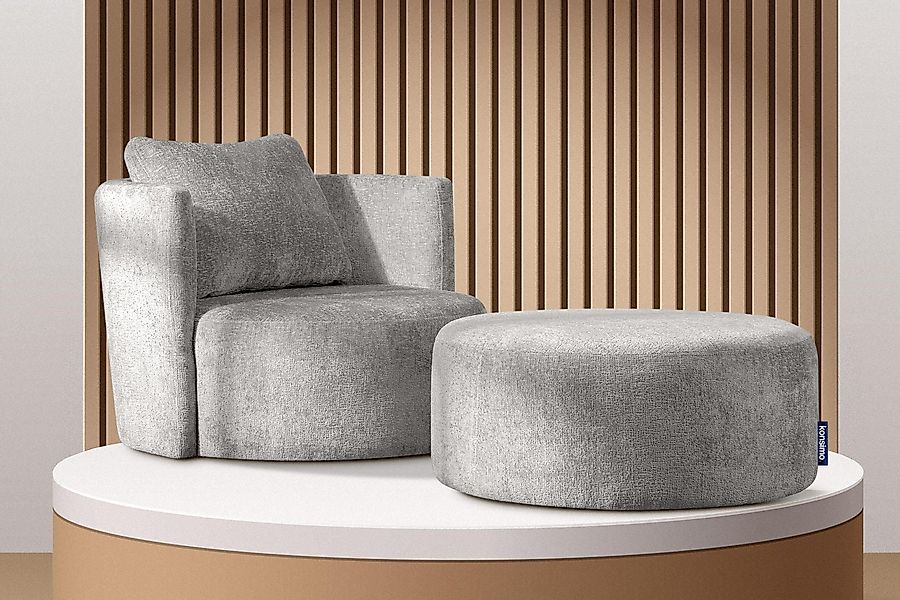 KONSIMO® Drehsessel Loungesessel RAGGI, mit 360° günstig online kaufen