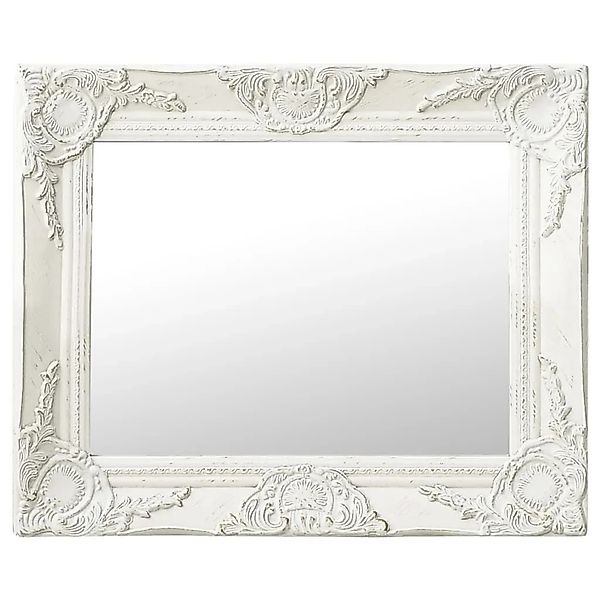 vidaXL Wandspiegel im Barock-Stil 50x40 cm Weiß 320308 günstig online kaufen