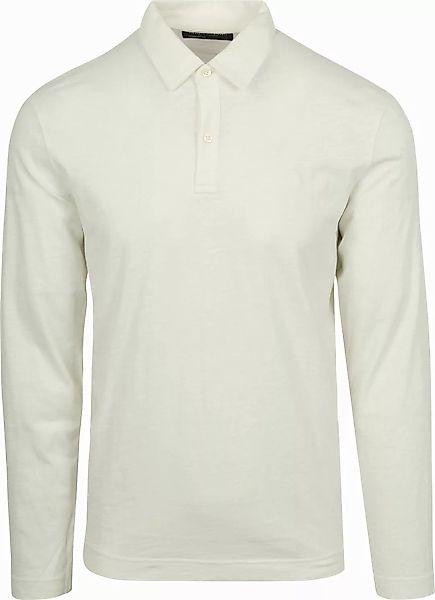 Marc O'Polo Longsleeve Poloshirt Off White - Größe L günstig online kaufen