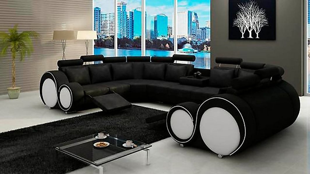 JVmoebel Ecksofa Wohnlandschaft Polster Couch Sitz Eck Garnitur Textil Lede günstig online kaufen