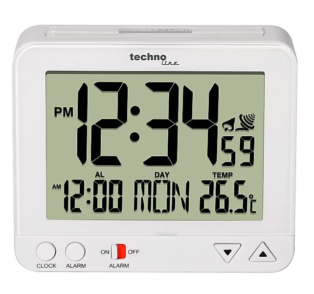 technoline Funkwecker WT 195 mit Nachtlicht-Funktion günstig online kaufen