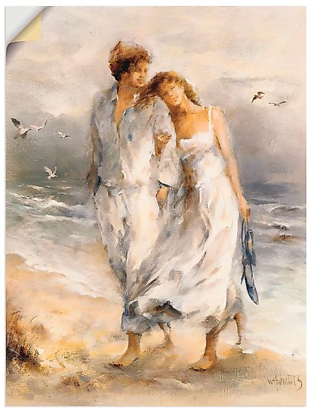 Artland Wandbild "Verliebt", Paar, (1 St.), als Leinwandbild, Poster, Wanda günstig online kaufen