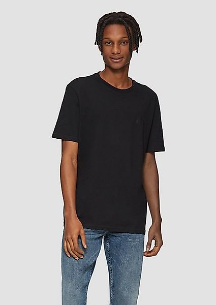 QS Kurzarmshirt T-Shirt mit Rundhalsausschnitt günstig online kaufen