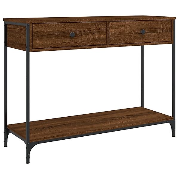 vidaXL Beistelltisch Konsolentisch Braun Eichen-Optik 100x34,5x75 günstig online kaufen