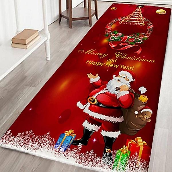 LuxusKollektion Dekohänger Weihnachtsteppich 3D Rutschfest Weihnachtsdruck günstig online kaufen