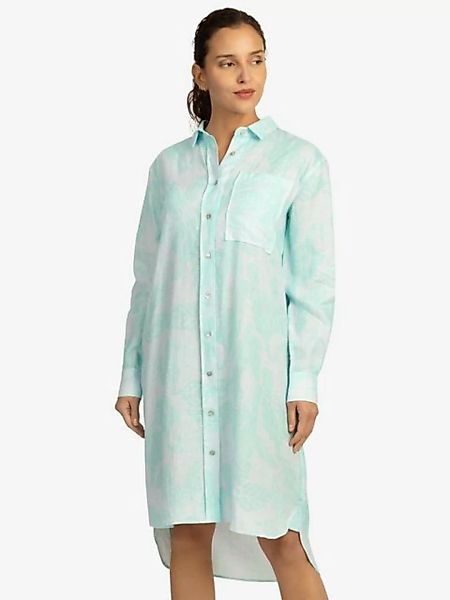 mint & mia Sommerkleid aus hochwertigem Leinen Material mit Hemdkragen günstig online kaufen