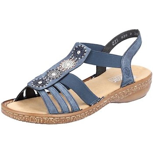 Rieker  Sandalen Sandaletten Blau Gummizug 628G9-16 16 günstig online kaufen