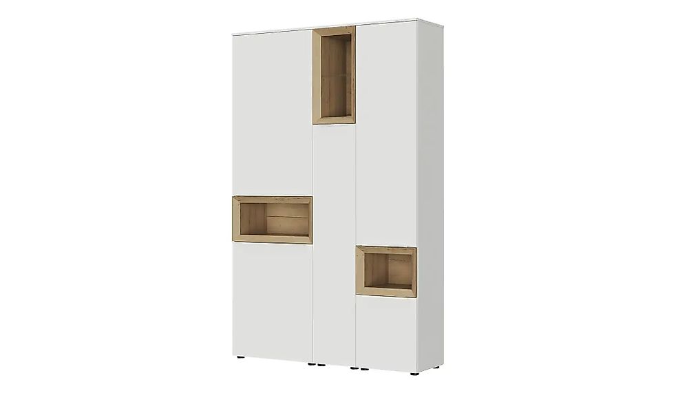Content Hochschrank  Case ¦ weiß ¦ Maße (cm): B: 131 H: 206 T: 38.0 Schränk günstig online kaufen