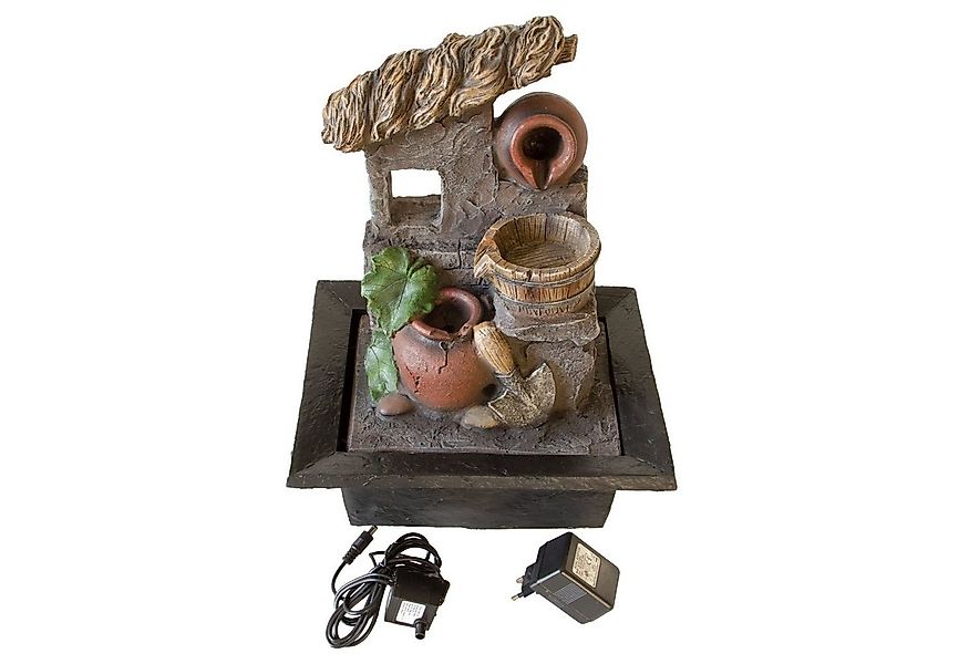 Lemodo Zimmerbrunnen Wasserspiel Krug, Tischbrunnen mit LED Beleuchtung und günstig online kaufen