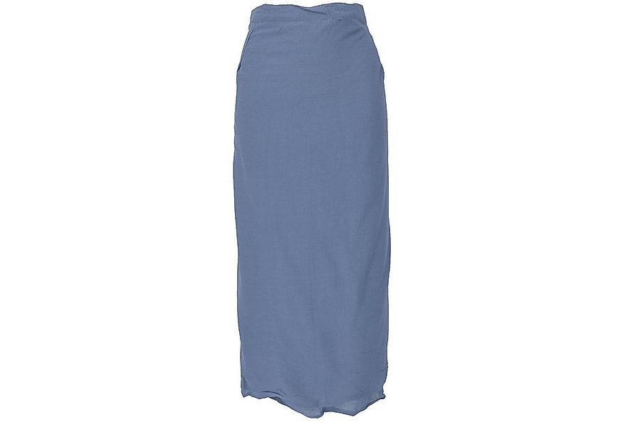 Guru-Shop Minirock Langer Wickelrock, Strandrock, Sommerrock - blau günstig online kaufen