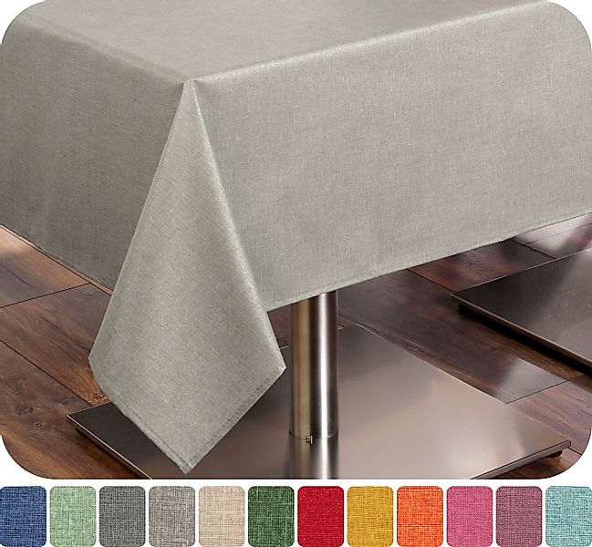 Beautex Tischdecke Tischdecke Tischläufer Leinen Struktur aus Baumwolle abw günstig online kaufen