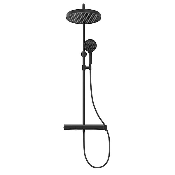 EMKE Duschsystem Duschset mit Thermostat 38℃,32cm Runde Regenduschset,mit K günstig online kaufen