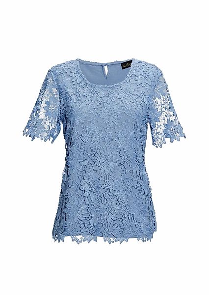 GOLDNER Kurzarmbluse "Festliche Bluse aus edler Spitze" Ohne günstig online kaufen