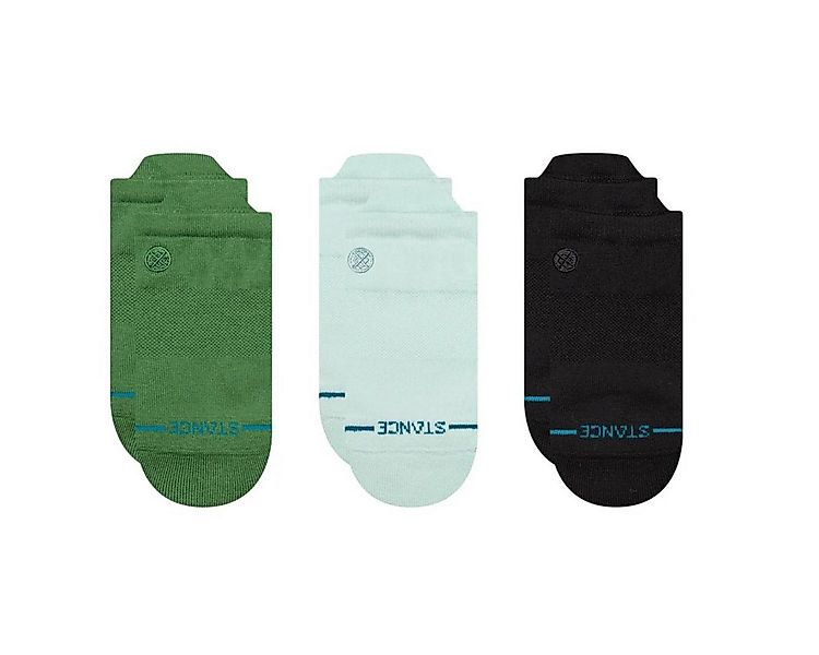 Stance Socken Tagessocke Sneaker Low Tab Icon hellblau/grün/schwarz - 3 Paa günstig online kaufen