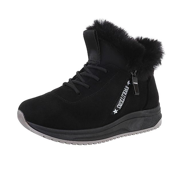 Ital-Design Damen Snowboots Freizeit Snowboots (87214540) Flach Plateaustie günstig online kaufen