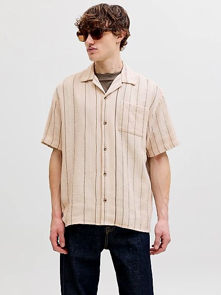 Jack & Jones Kurzarmhemd "JJEBRADLEY STRIPED RESORT SHIRT SS LN" Baumwolle, günstig online kaufen