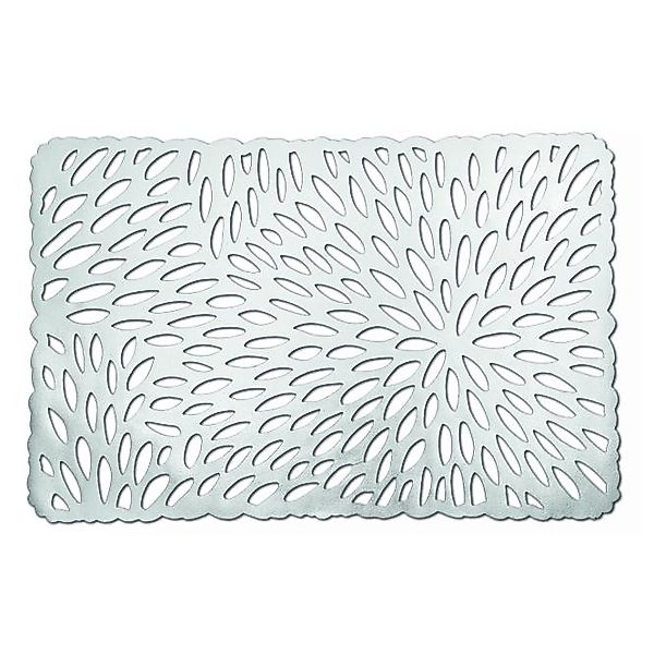 Platzset eckig 4er Set silber von Zeller Hellgrau günstig online kaufen