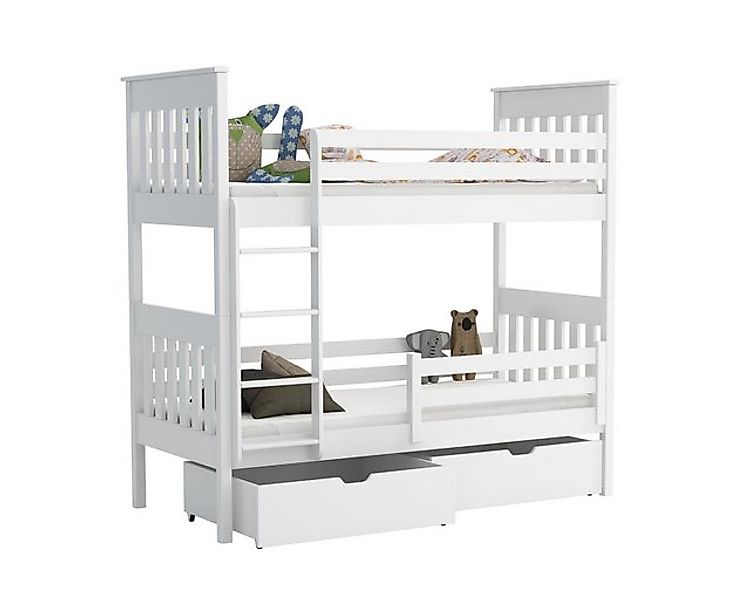 Deine Möbel 24 Etagenbett Hochbett Kinderbett AGATHE für 2 Kinder 90x200 WE günstig online kaufen