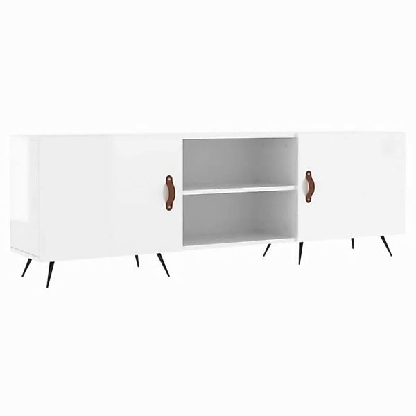 furnicato TV-Schrank Hochglanz-Weiß 150x30x50 cm Holzwerkstoff (1-St) günstig online kaufen