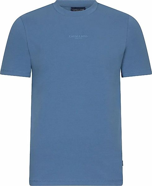 Cavallaro Darione T-Shirt Logo Blau - Größe L günstig online kaufen