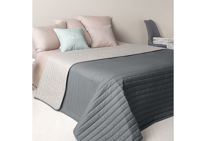 SEI Design Bettüberwurf Tagesdecke Überwurf Modernes Linien-Steppmuster – W günstig online kaufen