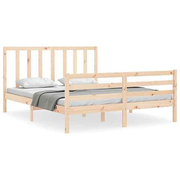 vidaXL Bett Massivholzbett ohne Matratze 160x200 cm Kiefernholz günstig online kaufen
