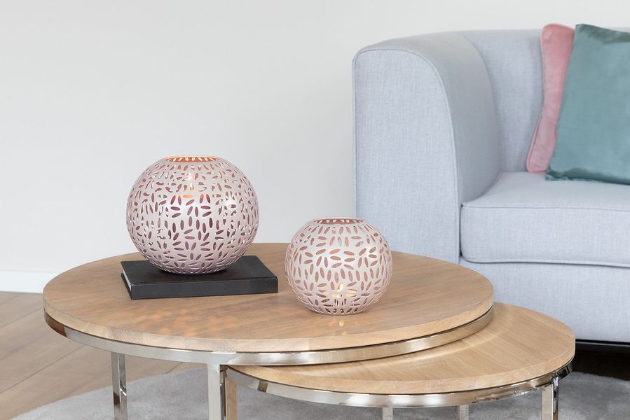 Fink Windlicht »DARIA« Kerzenhalter aus Eisen, pulverbeschichtet, mit Cut-O günstig online kaufen