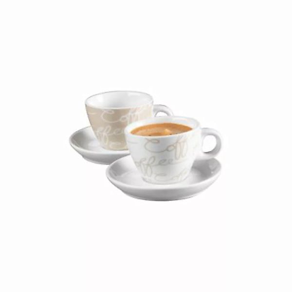 Ritzenhoff & Breker CORNELLO Espresso Set creme 4-teilig Kaffeebecher bunt günstig online kaufen