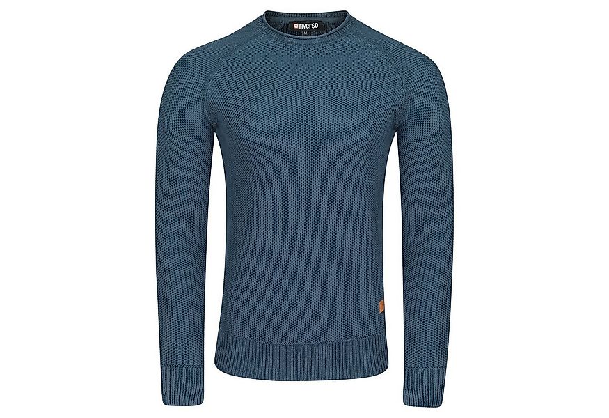 riverso Sweatshirt Herren Rundhals Pullover RIVElias Regular Fit Basic Long günstig online kaufen