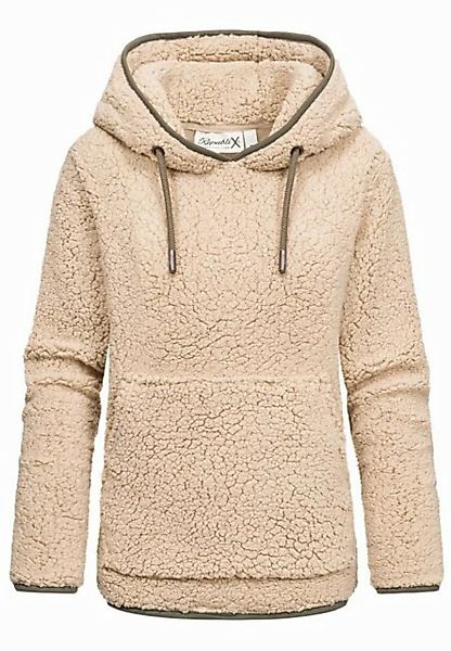 REPUBLIX Kapuzenpullover CAROL Damen Teddy Sweatjacke Plüsch Hoodie Pullove günstig online kaufen