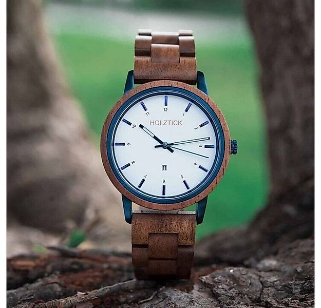 Holztick Bavaria Quarzuhr Anton ANTON, stylische Herrenuhr aus Walnussholz günstig online kaufen