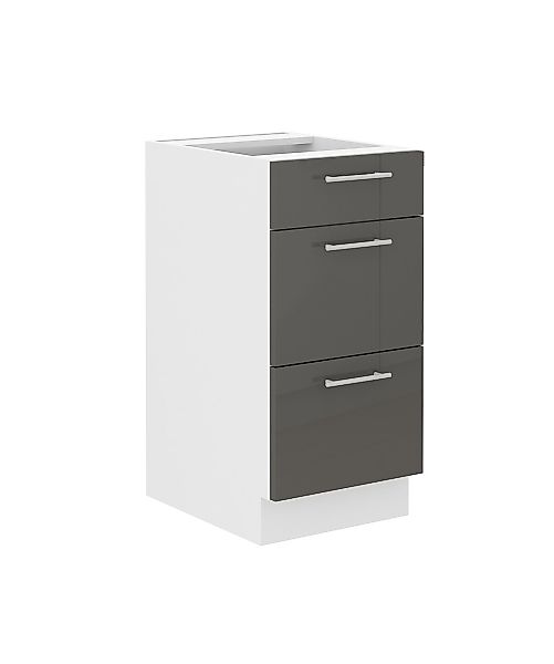 Küchen-Preisbombe Unterschrank 40 cm Lara Grau günstig online kaufen