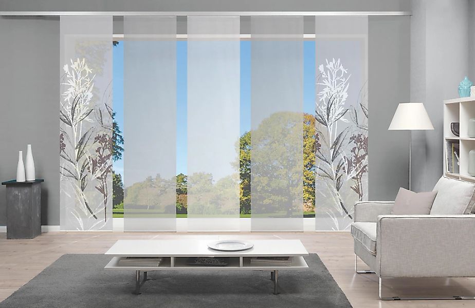 Vision S Schiebegardine "5ER SET SEMORA" Paneelwagen 5 Stk. tlg. HxB: 260x6 günstig online kaufen