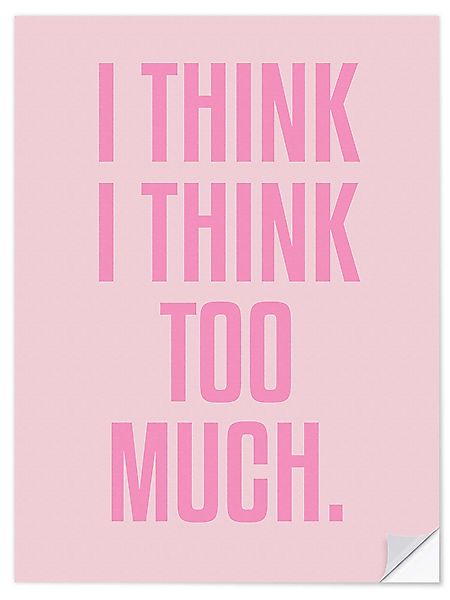 Posterlounge Wandbild I Think I Think günstig online kaufen