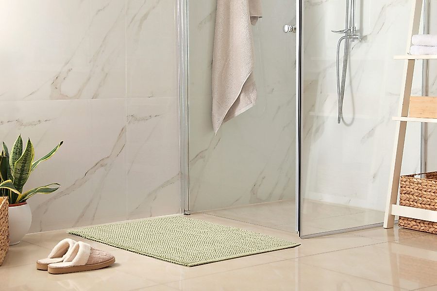 LUXOR living Badematte »Atlanta, 50x80 cm«, fußbodenheizungsgeeignet-beidse günstig online kaufen