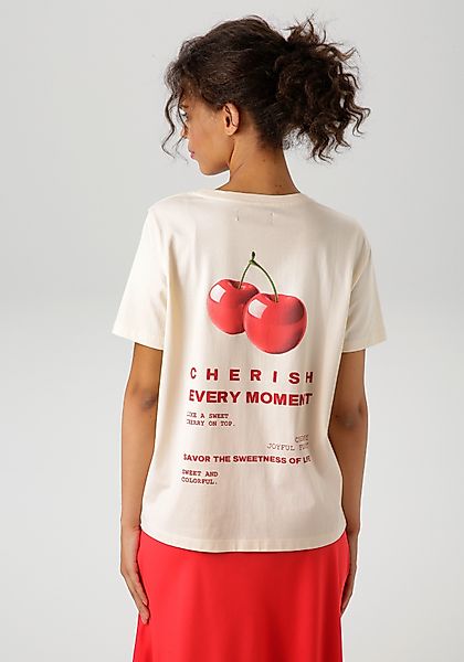 Aniston CASUAL T-Shirt im Rücken mit günstig online kaufen