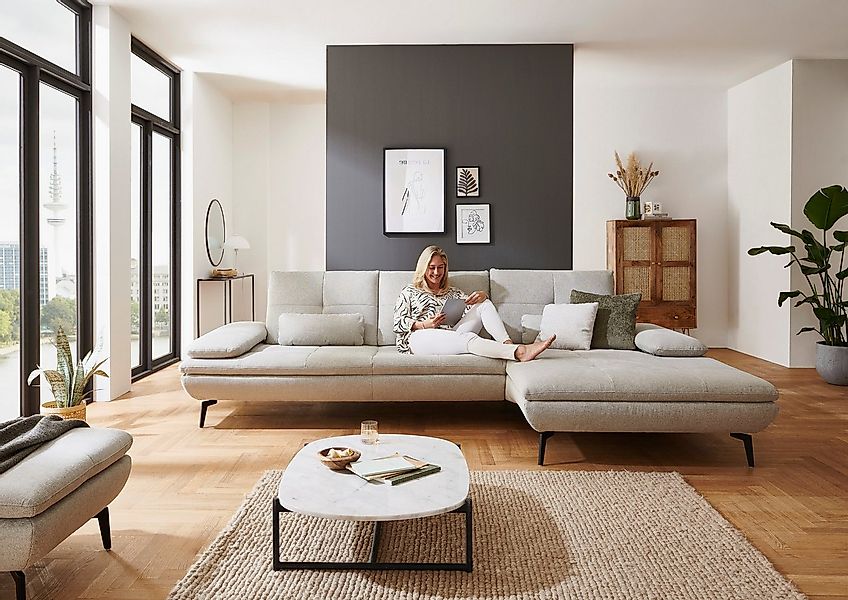 Die PlanBar Ecksofa "MP-IN23002 L-Form" wahlweise mit Armteil- und Sitztief günstig online kaufen