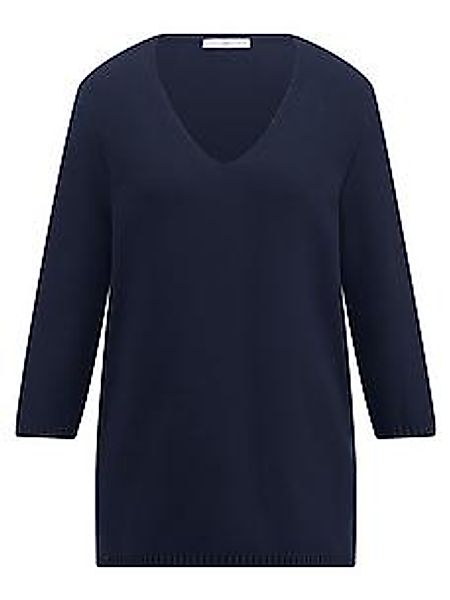 V-Pullover 3/4-Arm Emilia Lay blau günstig online kaufen