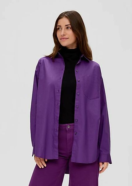 QS Langarmbluse Oversized Bluse aus Baumwolle günstig online kaufen
