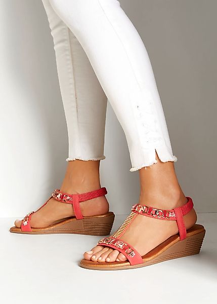 Vivance Sandalette "Sommerschuh", Sandale, Sommerschuh mit Keilabsatz und e günstig online kaufen