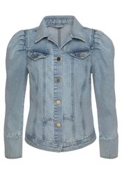 Vivance Jeansjacke mit Puffärmeln und Knöpfen, Ziertaschen, Denim günstig online kaufen