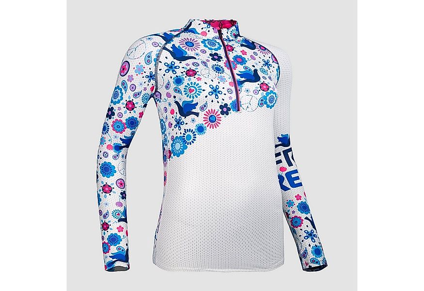 Freisein Project Funktionsshirt FreeMind Blaugrundiges Muster günstig online kaufen