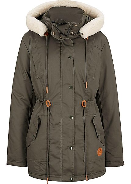 Wattierter Parka mit Fellimitat-Besatz günstig online kaufen