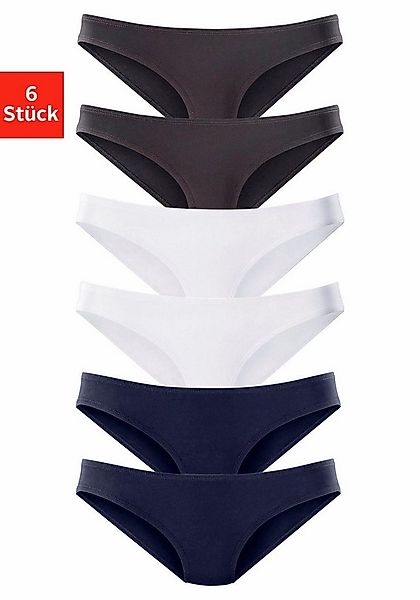 vivance active Bikinislip (6er-Pack) aus weicher Microfaser günstig online kaufen