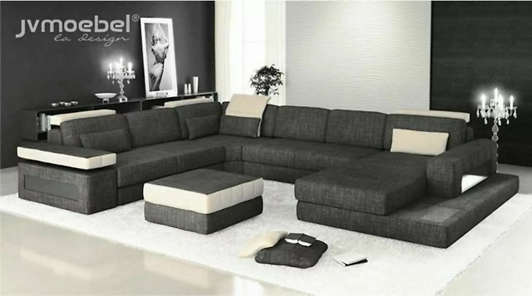 JVmoebel Ecksofa Ecksofa Couch Design Polster Textil Neu Wohnlandschaft, Ma günstig online kaufen