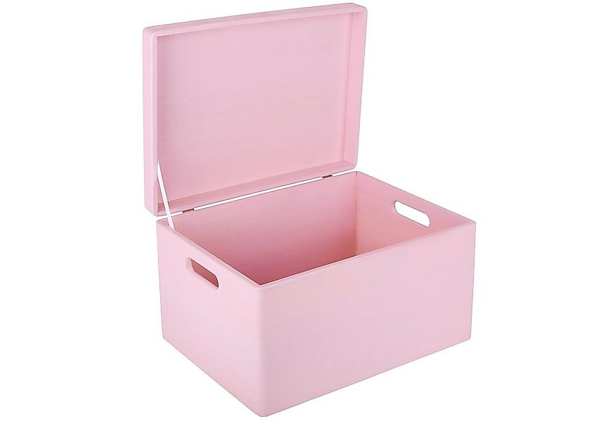 Creative Deco Holzkiste mit Deckel XXL groß 40x30x24 cm Erinnerungsbox Baby günstig online kaufen
